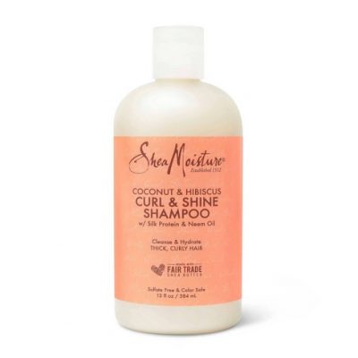 Shea Moisture- Coconut And Hibiscus Curl And Shine Conditioner.