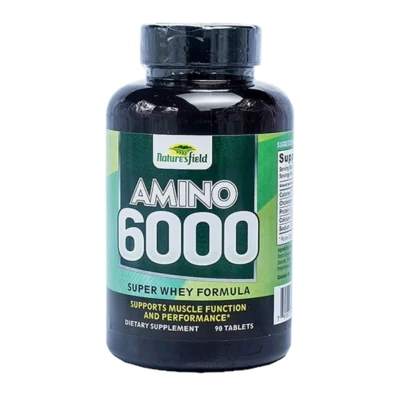 Power-Packed Nature’s Field Amino 6000 Super Whey for Muscle Growth & Strength