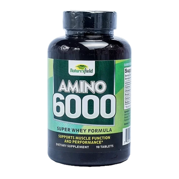 Power-Packed Nature’s Field Amino 6000 Super Whey for Muscle Growth & Strength