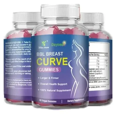BBL Breast Curve Gummies Natural Curves Enhancement for Women 60 Gummies