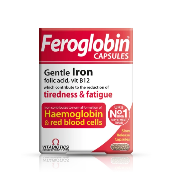 Feroglobin Capsules Satchet and Pack