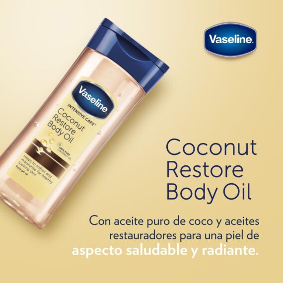 Vaseline Coconut Restore Body Oil 200ml - Mahami Pharmacy
