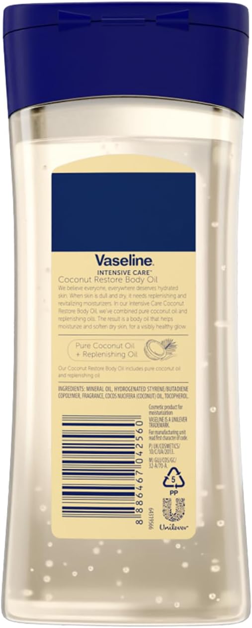 Vaseline Coconut Restore Body Oil 200ml 002