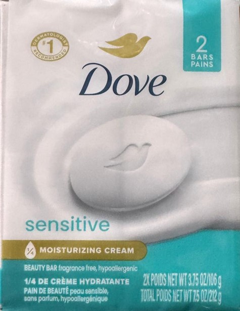 Dove Sensitive Moisturizing Cream 2 Bars