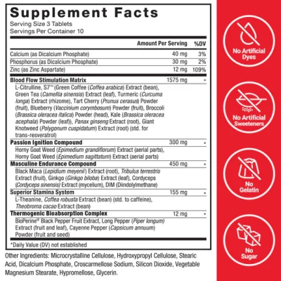 FORCE FACTOR SCORE XXL 30 TABLETS