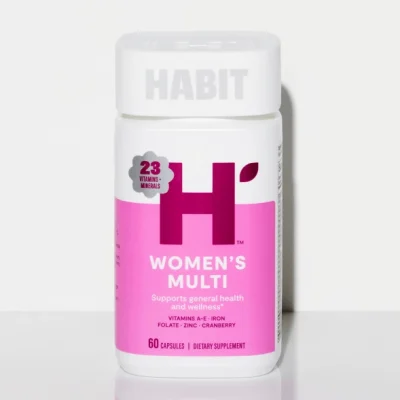 HABIT Women’s Multivitamin, Supports Health & Wellness, Vitamins A-E, Iron, Folate, Zinc, 60 Capsules
