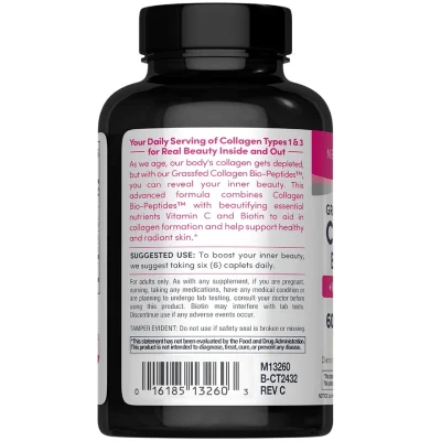 NeoCell Collagen Peptides 180 Tablets Pills Vitamin Biotin Grass Bovine Hair 36 Tablet