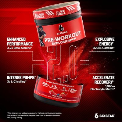 Six Star Pre-Workout Powder for Men & Women, Fruit Punch 30 Servings 23