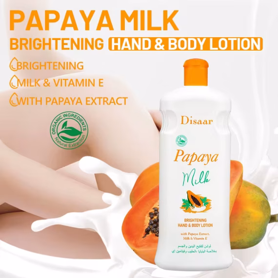 Disaar Papaya Milk Brightening Hand & Body Lotion 480g