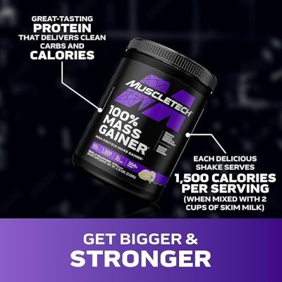 MUSCLETECH 100% High PROTEIN MASS GAINER MILKSHAKE DIETARY SUPPLEMENT-088