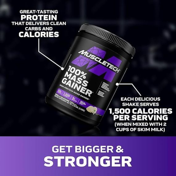 MUSCLETECH 100% High PROTEIN MASS GAINER MILKSHAKE DIETARY SUPPLEMENT-088