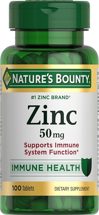 NATURE'S BOUNTY B Zinc SUPPLEMENT 50mg