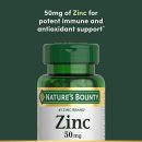 NATURE'S BOUNTY B Zinc SUPPLEMENT 50mg