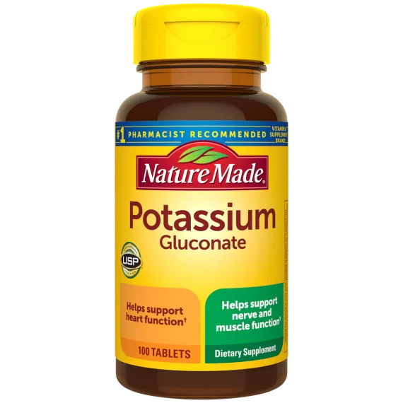 Nature Made Potassium Gluconate 100 TABLETS333