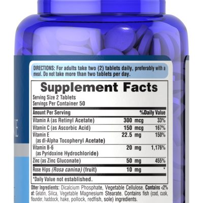 Puritan's Pride ZINC FOR ACNE SKIN FORMULA 533